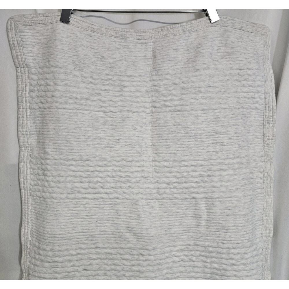 West Elm Light Heathered Gray Cotton Cloud Jersey 20x36 King 2 Pillowcase Shams - Picture 3 of 5